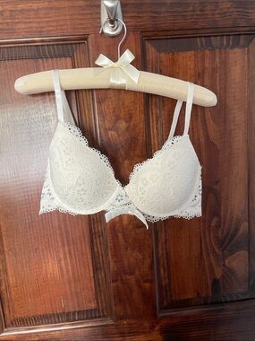Lace T-shirt full coverage Bra - Ivory